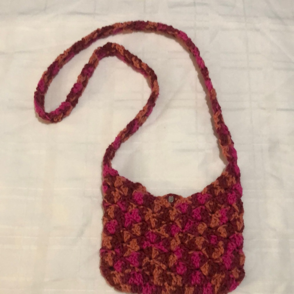 Handmade Crochet shell crossbody, Shoulder bag mode